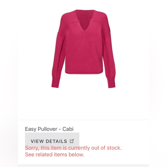 Cabi Easy Pullover in vintage white. New with tag. Size small. - Picture 7 of 7